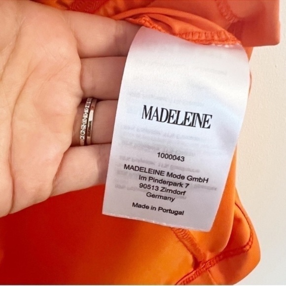 Madeleine Floral Two Way Zip Up Track Jacket Size 10 Orange Multi Color - Picture 8 of 11